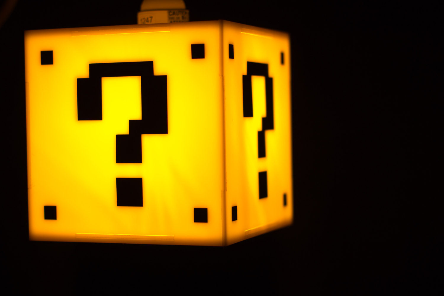 Super Mario Question Mark Hanging Lamp Super Mario Question Mark Hanging Lamp