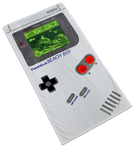 Gameboy inspired towel Retro beachboy beach towel