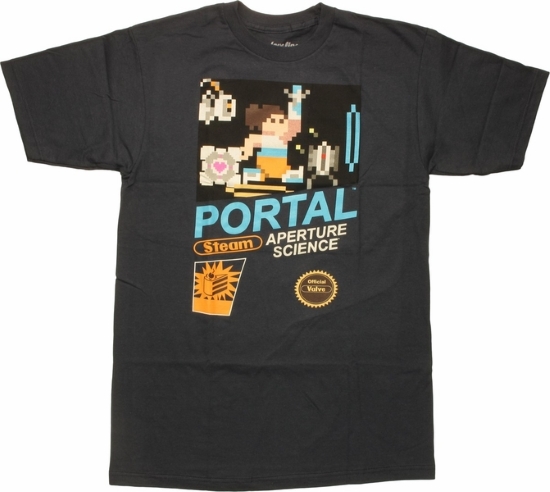 Portal 8-Bit Pixel Adventure T-shirt Video Game Gifts