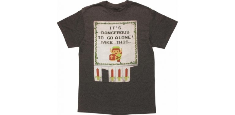 Zelda Gamer Gifts The Legend of Zelda Dangerous to go alone t-shirt