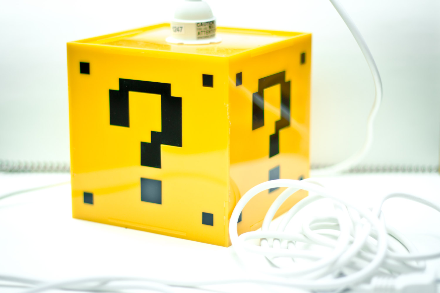 Mario Question Mark Block Hanging Lamp