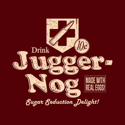 Jugger-Nog Perk-a-Cola Shirt close up